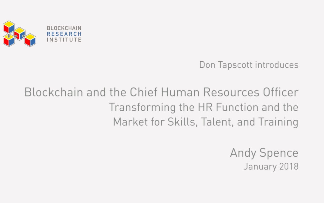 Blockchain and the Chief Human Resources Officer