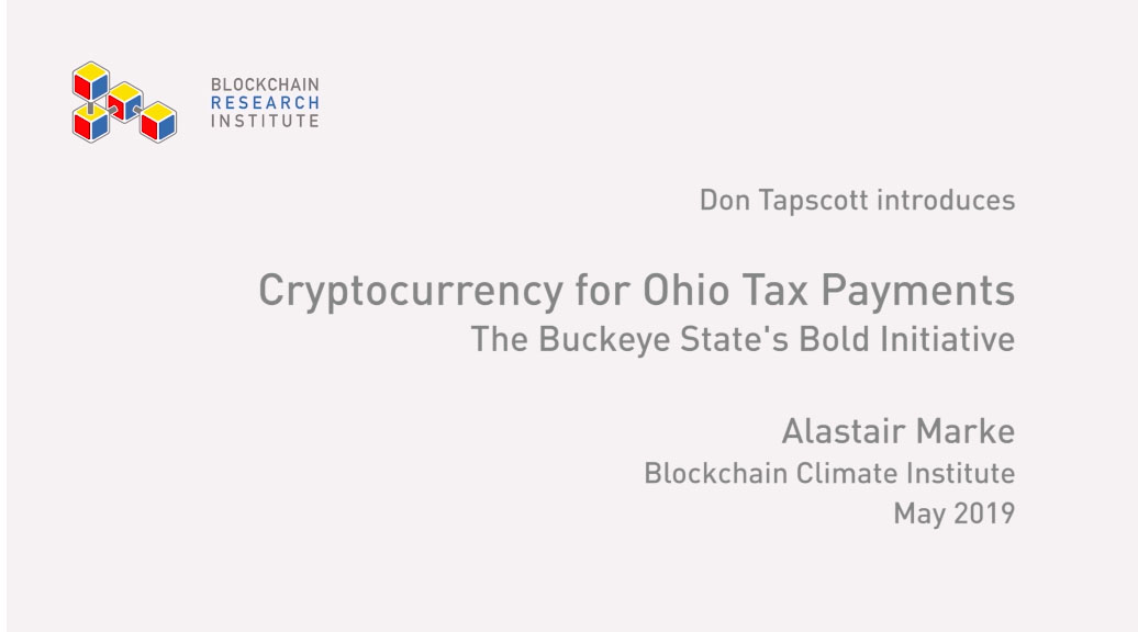 Cryptocurrency for Ohio Tax Payments