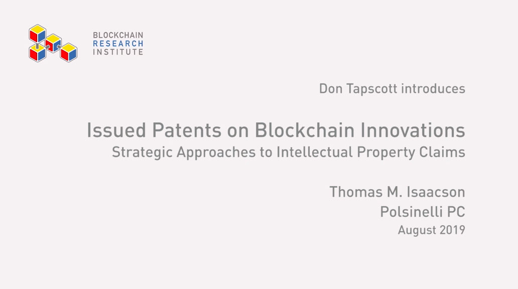 Issued Patents on Blockchain Innovation