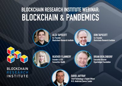Pandemic Webinar #1: Blockchain and Pandemics