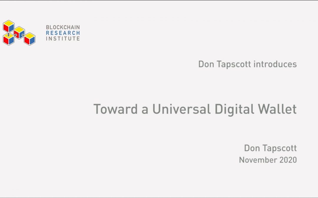 Toward a Universal Digital Wallet
