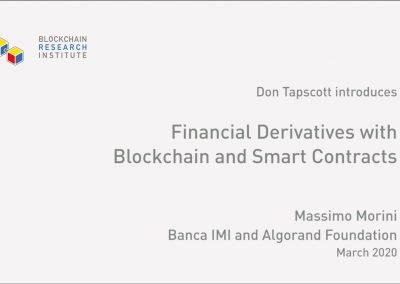 Financial Derivatives with Blockchain and Smart Contracts