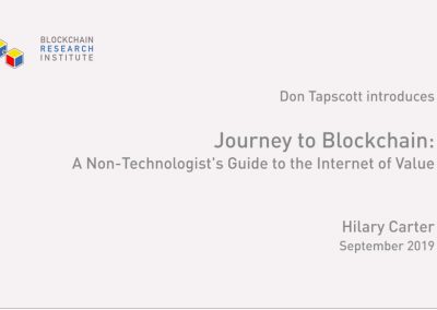 Journey to Blockchain: A Non-Technologist’s Guide to the Internet of Value
