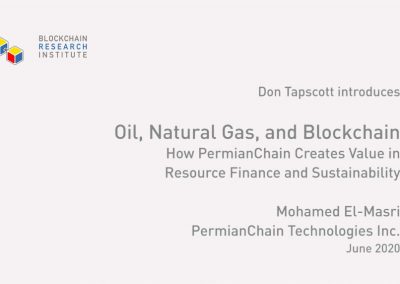 Oil, Natural Gas, and Blockchain